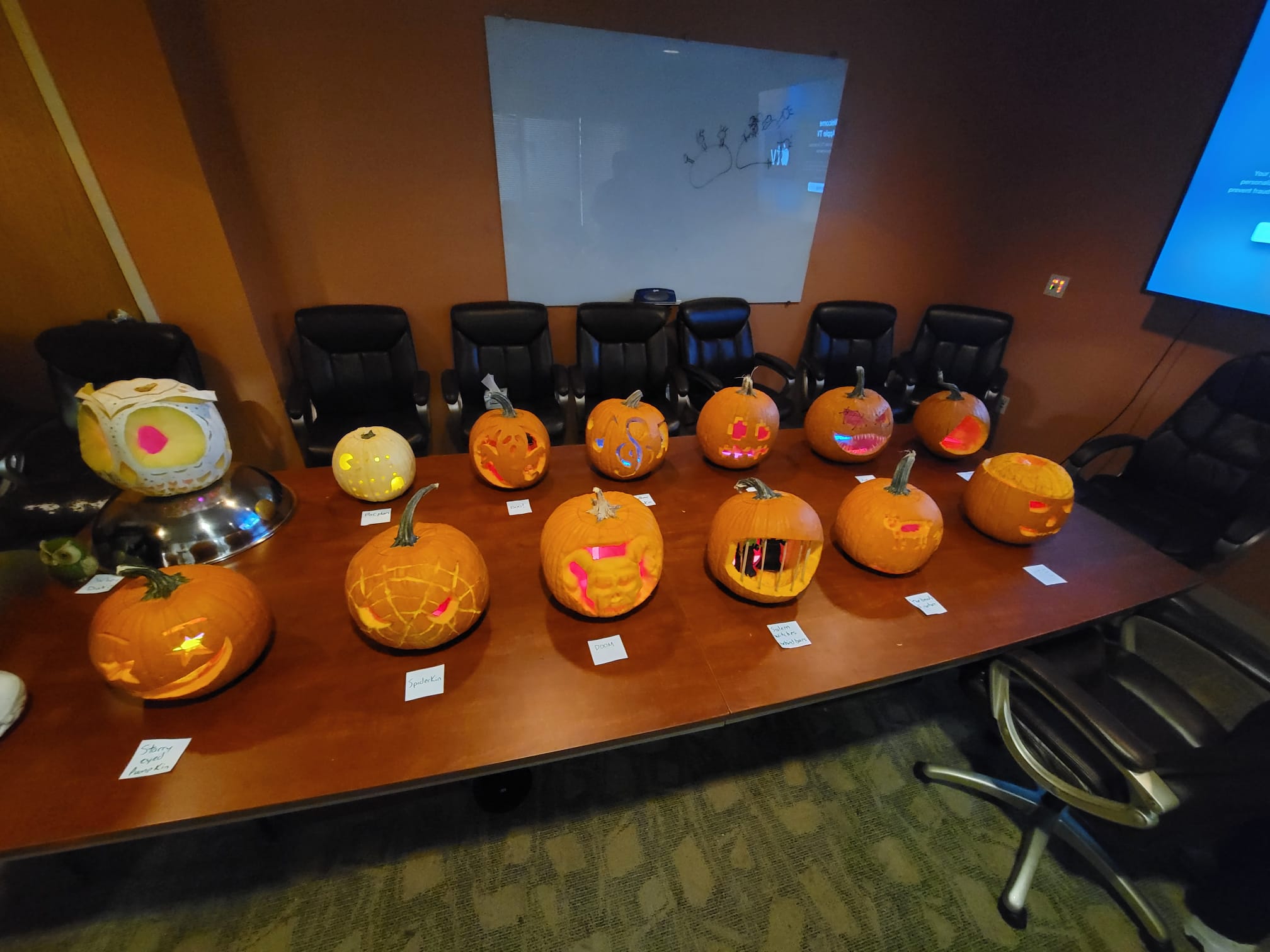 The Hotly Contested 2024 Pumpkin Carving Contest Contenders! 